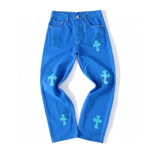 Chrome Hearts London Exclusive Patchwork Denim Jeans  